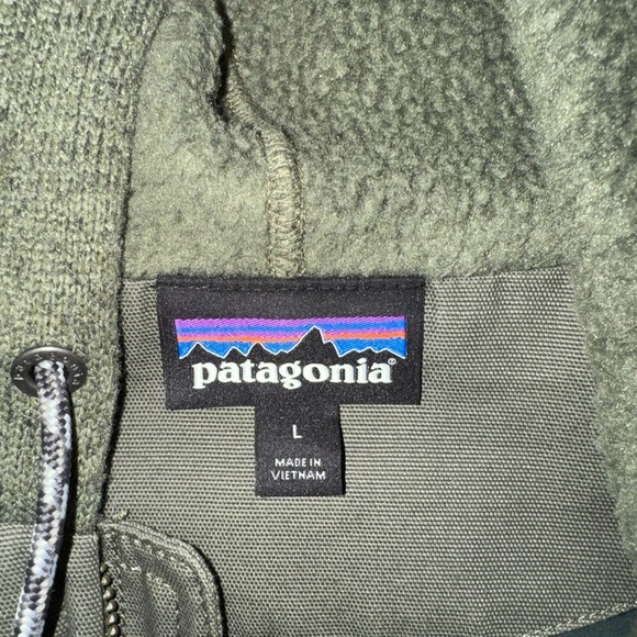 Patagonia Olive Better Sweater Hybrid Hoody Jacket size Large mens - Picture 3 of 5